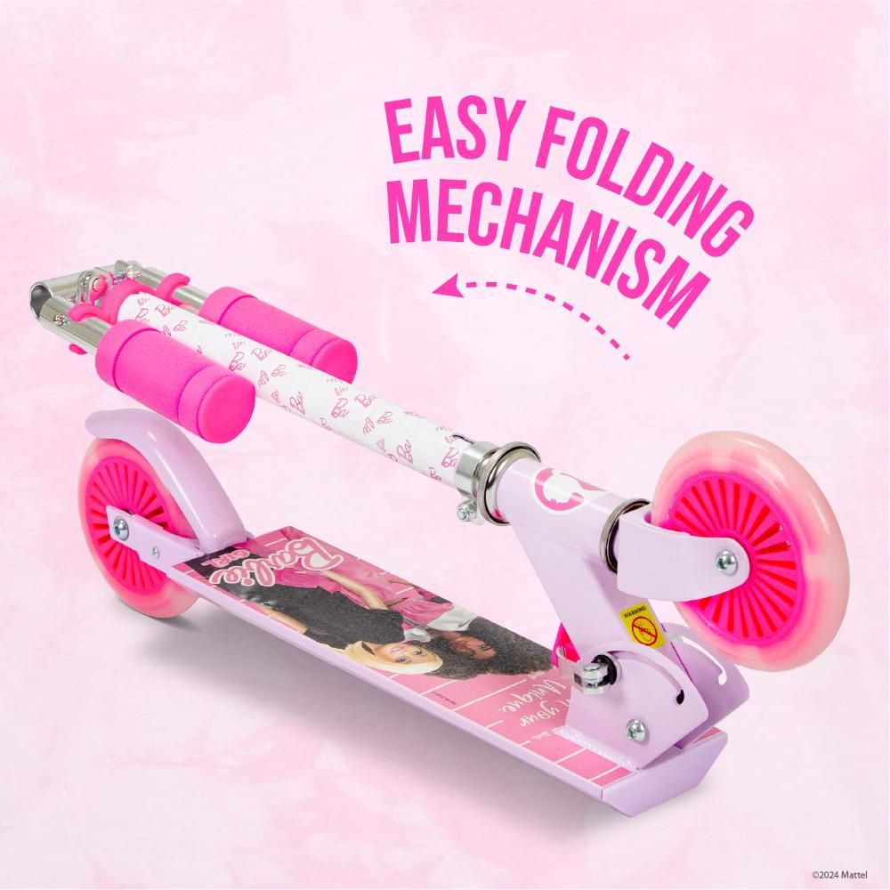 Spartan - Princess 2 Wheel Scooter With LED Light - Pink