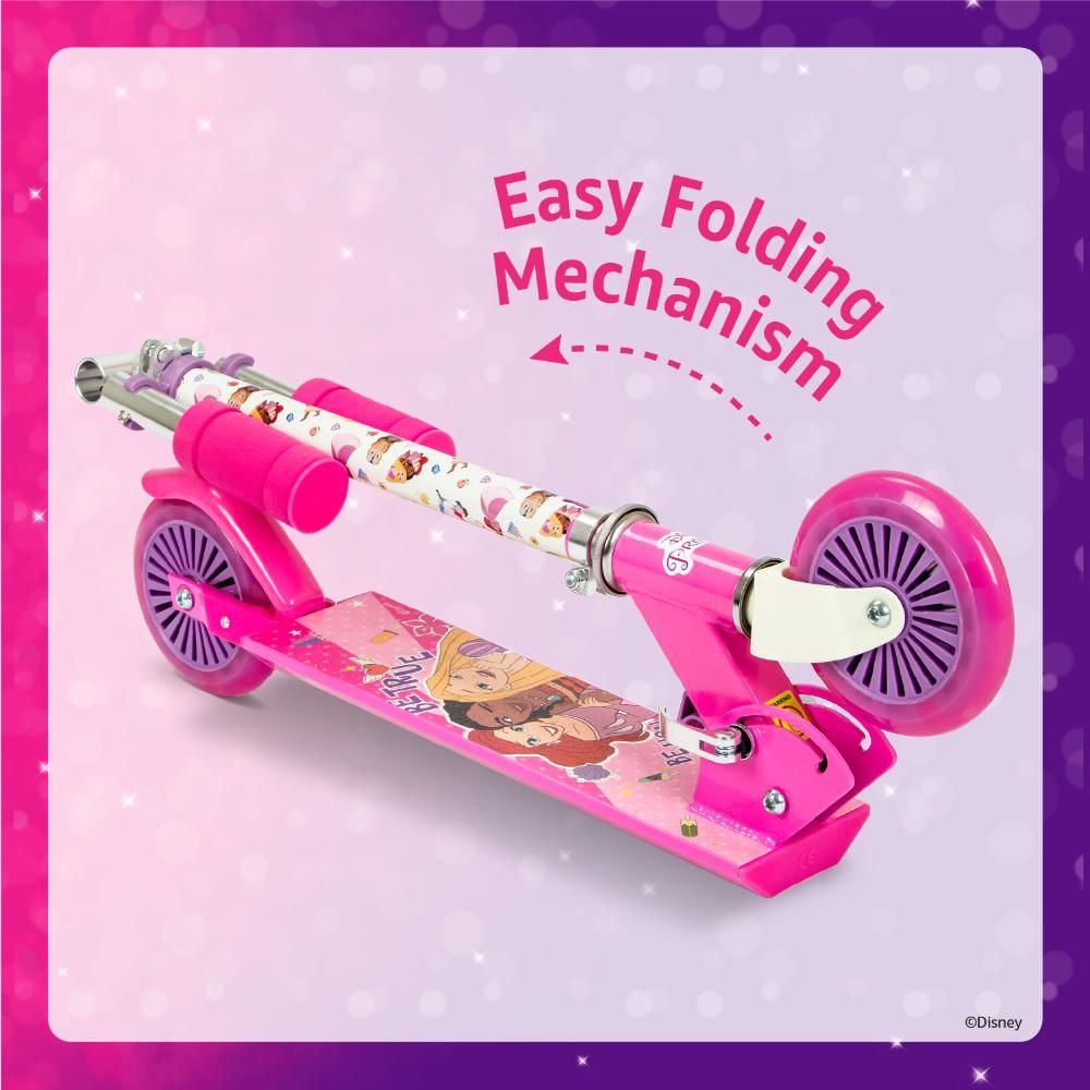 Spartan - Princess 2 Wheel Scooter With LED Light - Pink