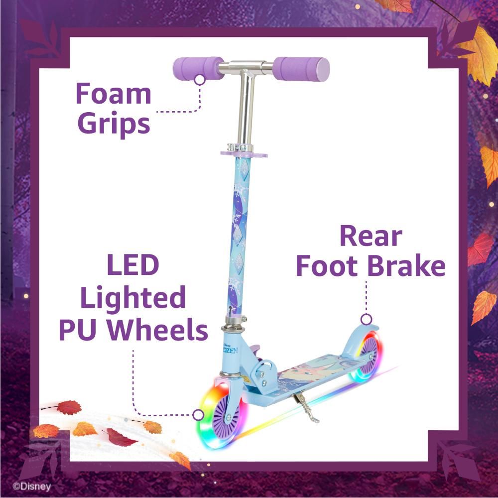 Spartan - Frozen 2 Wheel Scooter With LED Light - Purple