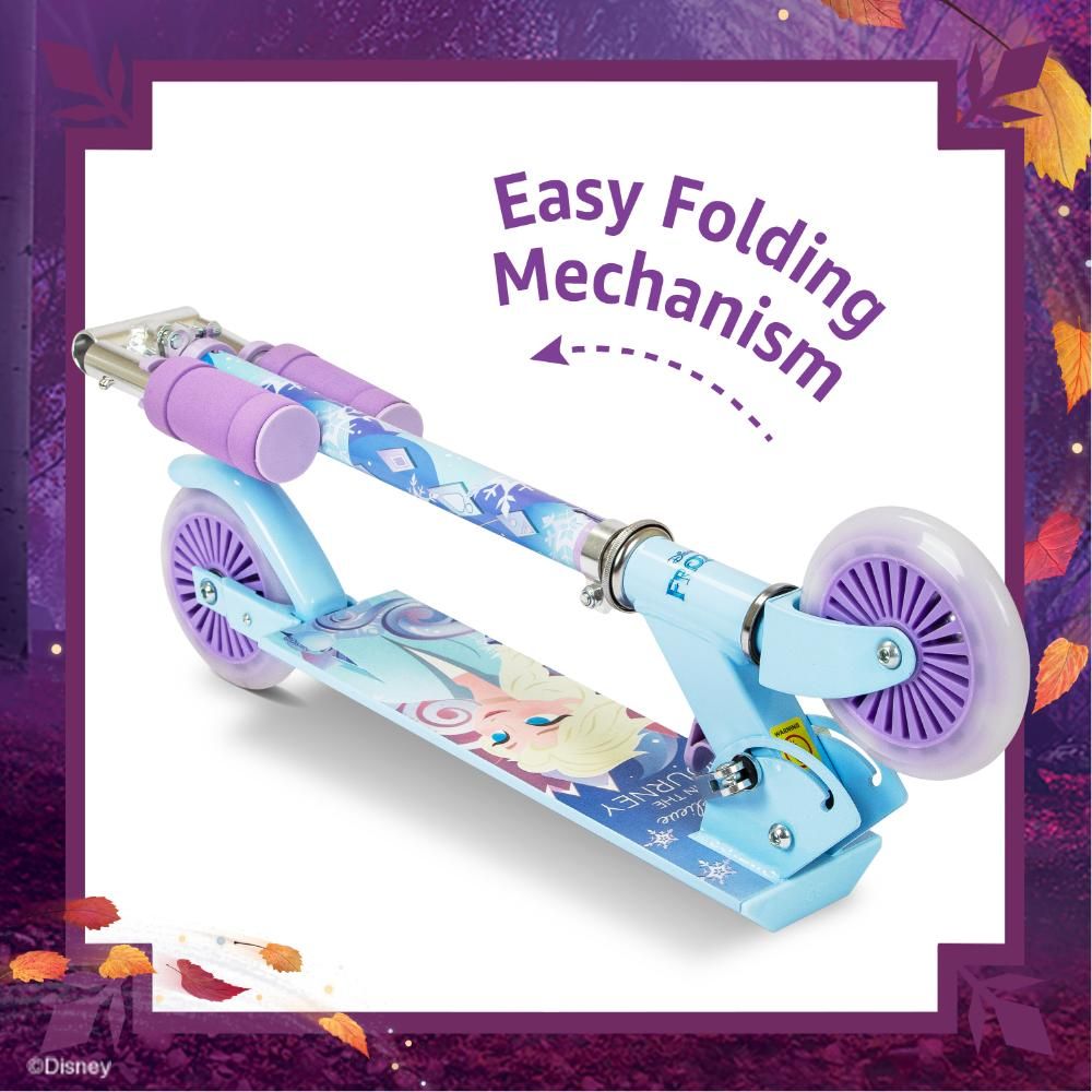 Spartan - Frozen 2 Wheel Scooter With LED Light - Purple