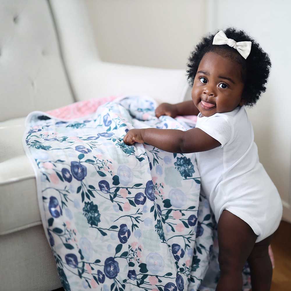 Aden + Anais - Essentials Cotton Muslin Blanket - Flowers Bloom