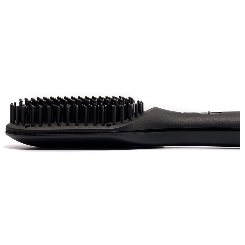 Evvoli - Ceramic Coating Hair Straightening Brush - Black - 66 W