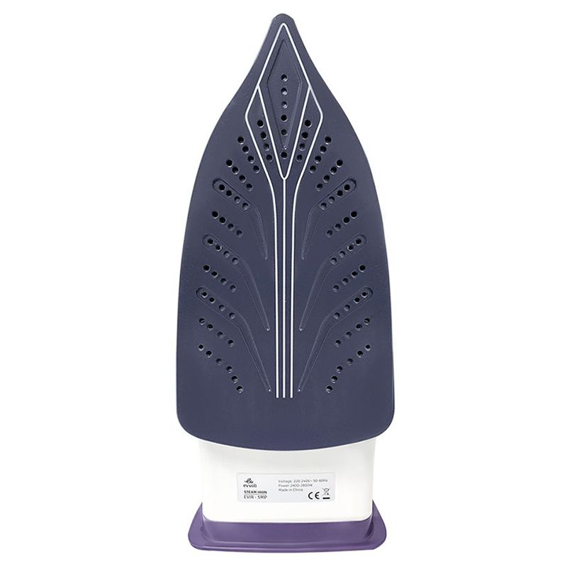 Evvoli - Steam Iron With Ceramic Soleplate - Purple - 2800 W