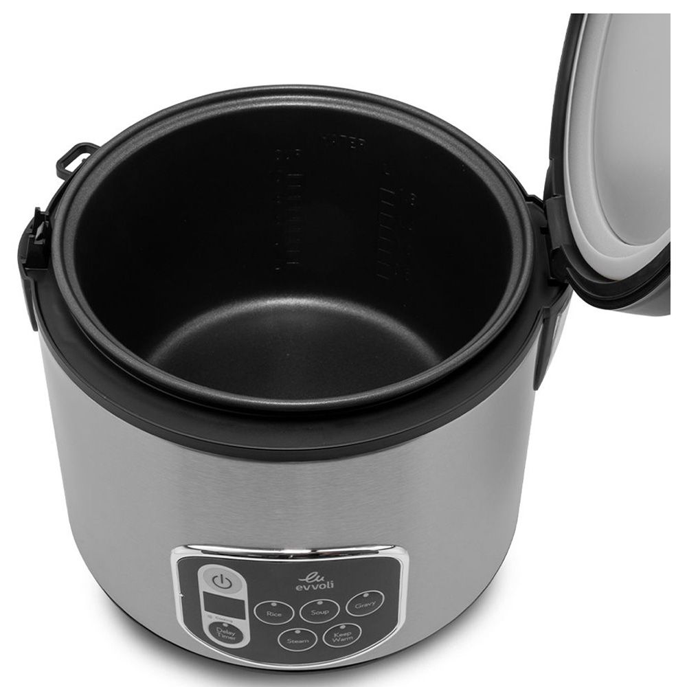 Evvoli - Multifunctional Rice & Grain Cooker - Black - 5 L - 650 W