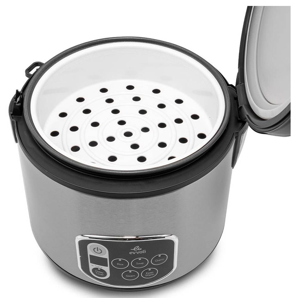 Evvoli - Multifunctional Rice & Grain Cooker - Black - 5 L - 650 W