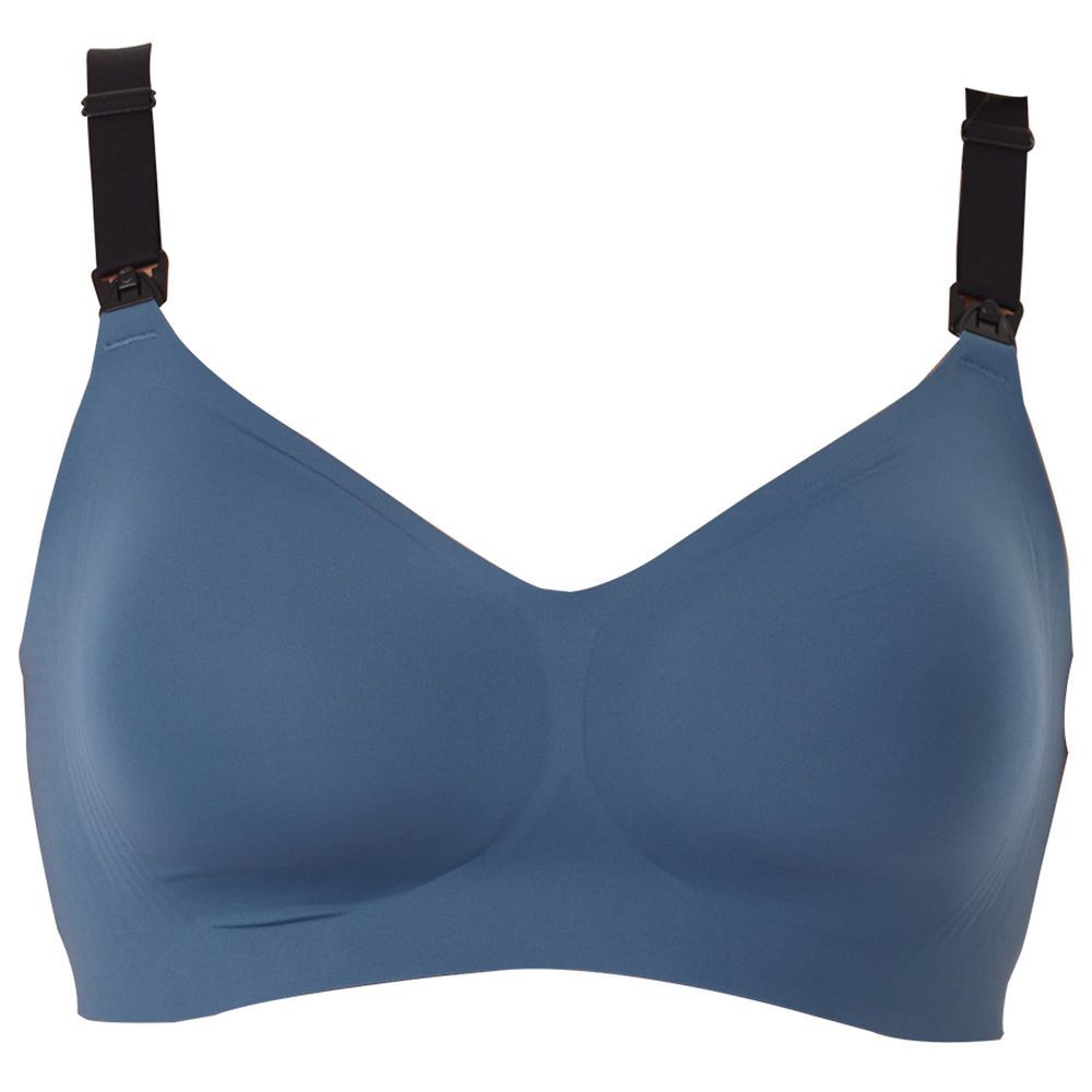 Momcozy - Stylish V Jelly Strip Lift Nursing Bra - Nordic Blue