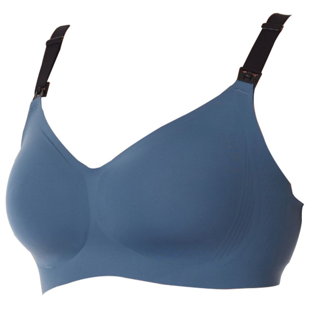 Momcozy - Stylish V Jelly Strip Lift Nursing Bra - Nordic Blue