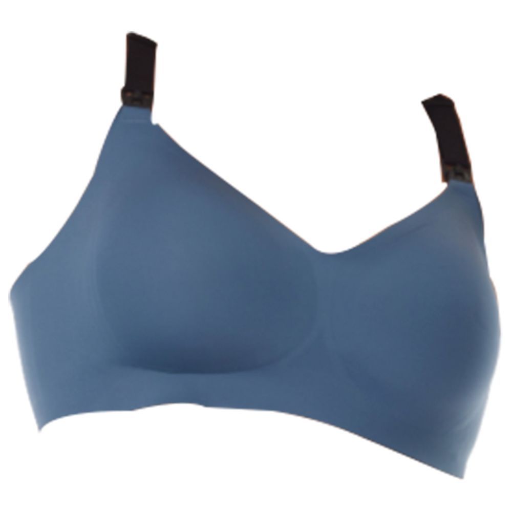 Momcozy - Stylish V Jelly Strip Lift Nursing Bra - Nordic Blue