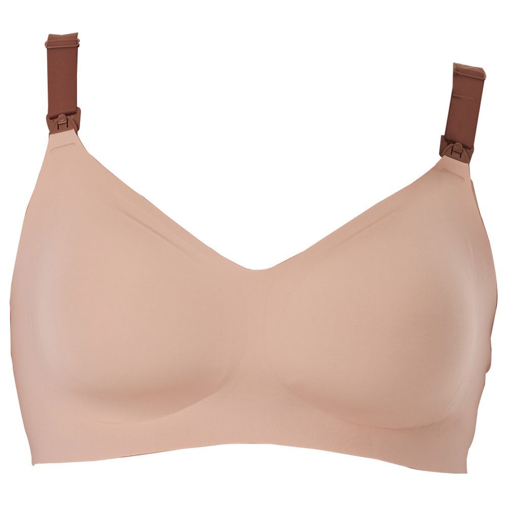 Momcozy - Stylish V Jelly Strip Lift Nursing Bra - Oyster Pink