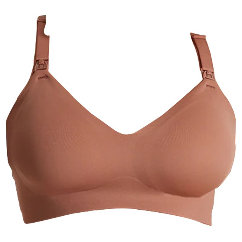 Momcozy - Smooth Ultra Soft & Omni Maternity Nursing Bra - Brown