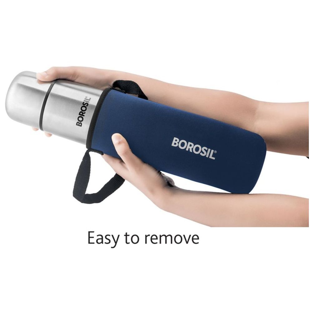 Borosil - Vacuum Insulated Thermo Flask With Carry Jacket - 1000 ml