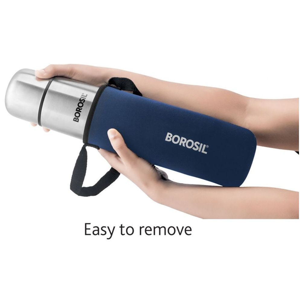 Borosil - Vacuum Insulated Thermo Flask With Carry Jacket - 500 ml