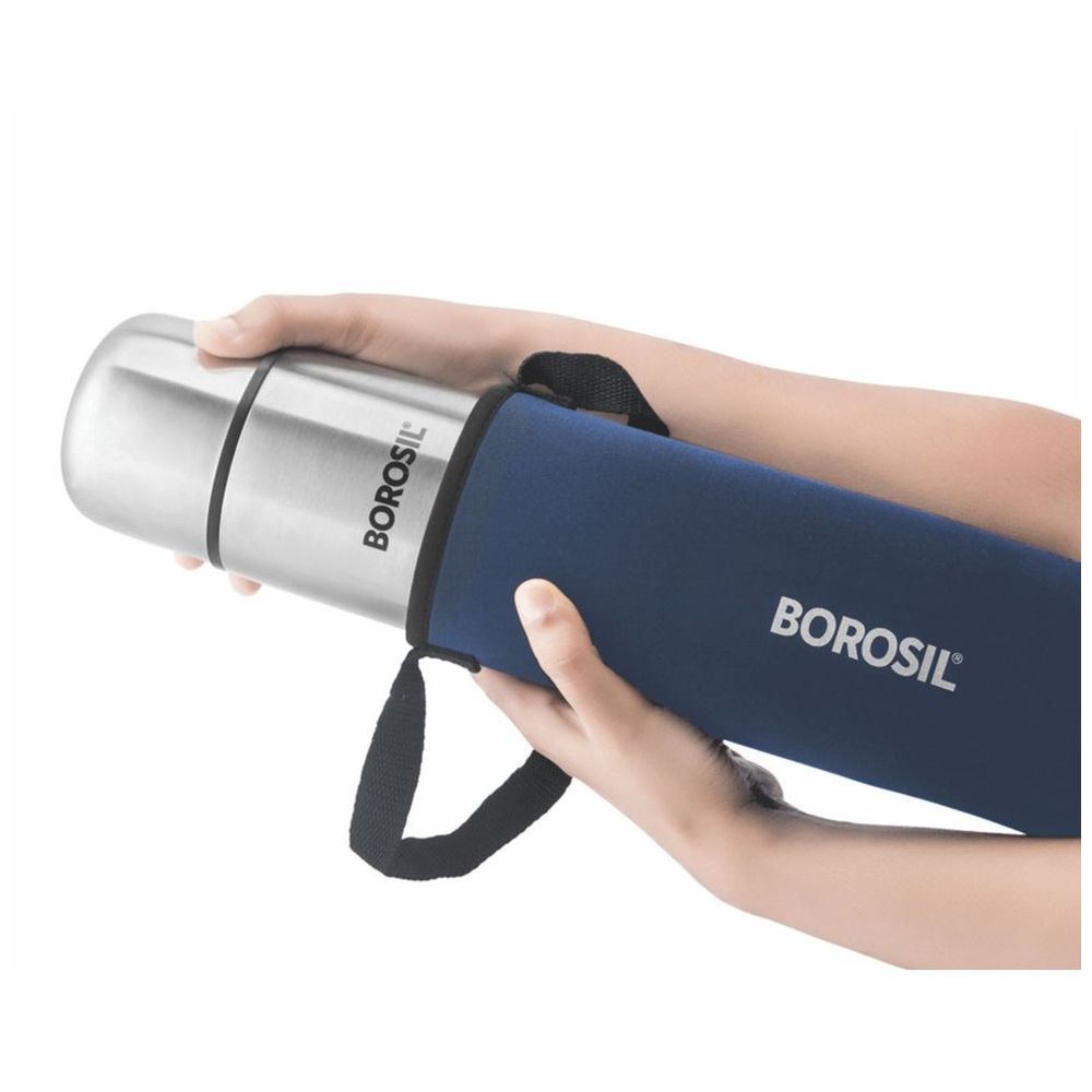 Borosil - Vacuum Insulated Thermo Flask With Carry Jacket - 750 ml