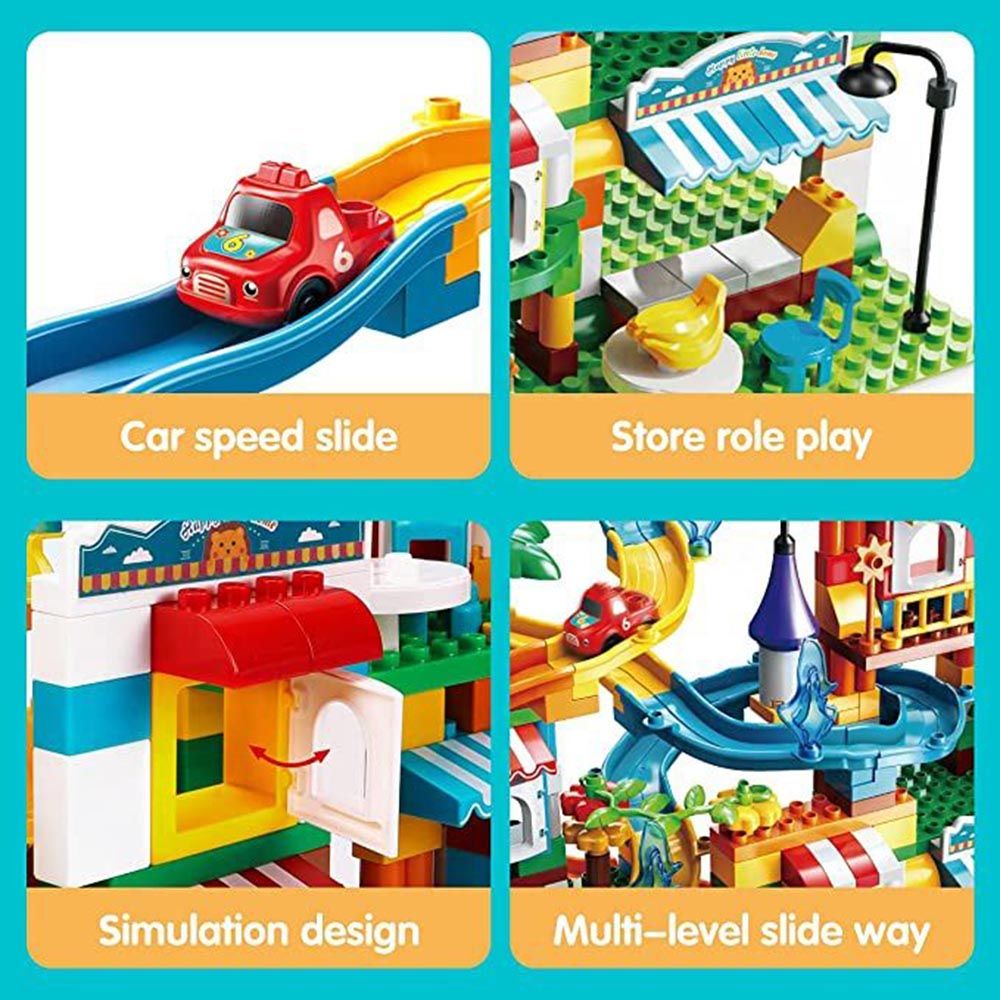 Feelo - Small Slide Coaster Building Blocks Set - 211 Pcs