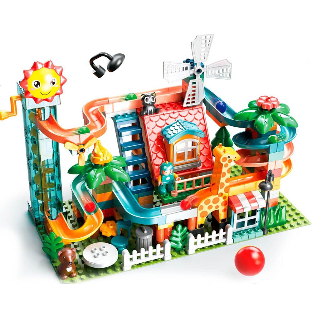 Feelo - Roof Slide Building Blocks Set- 255 Pcs