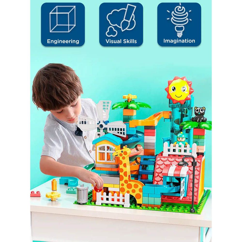 Feelo - Roof Slide Building Blocks Set- 255 Pcs