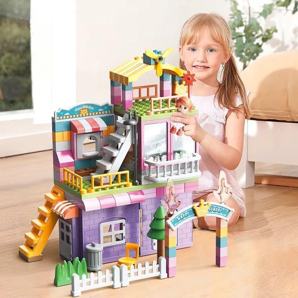 Feelo - Princess's Villa Building Blocks Set - 162 Pcs