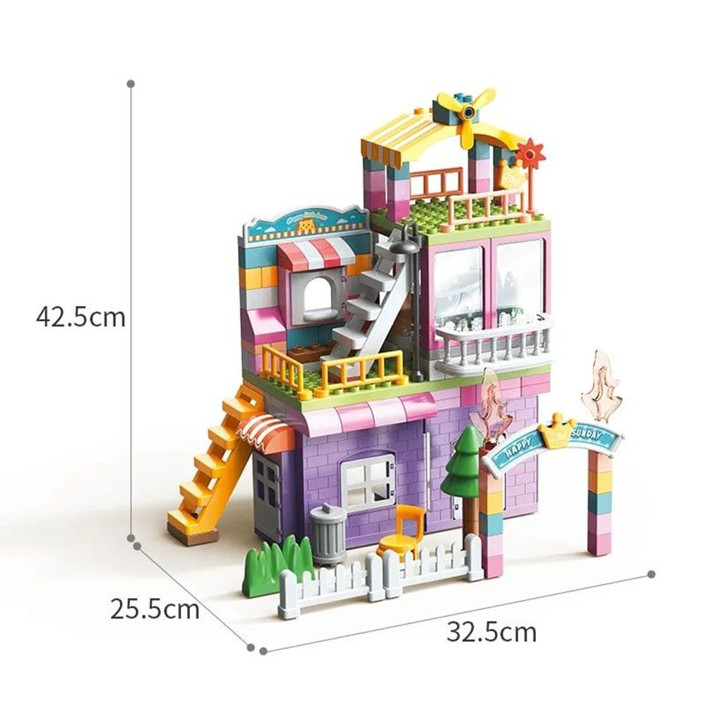 Feelo - Princess's Villa Building Blocks Set - 162 Pcs