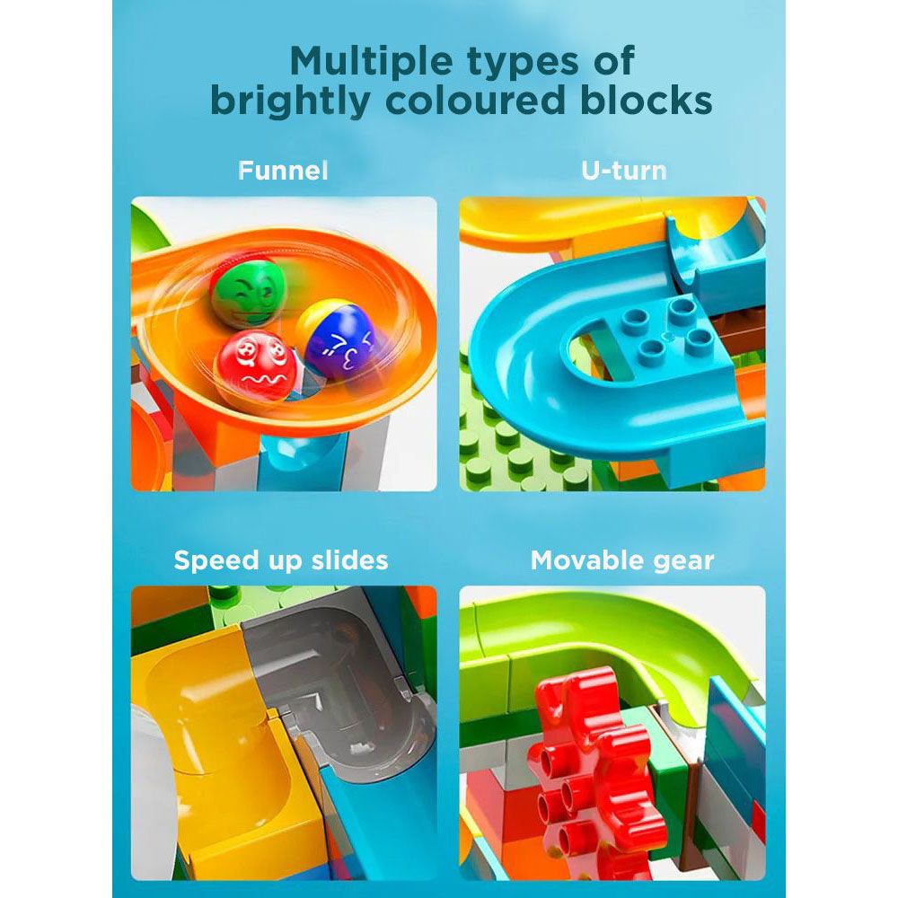 Feelo - Whale Slide Building Blocks Set - 84 Pcs