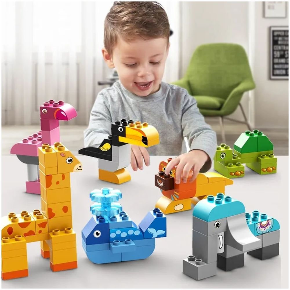 Feelo - Jungle Animals Building Blocks Set - 102 Pcs