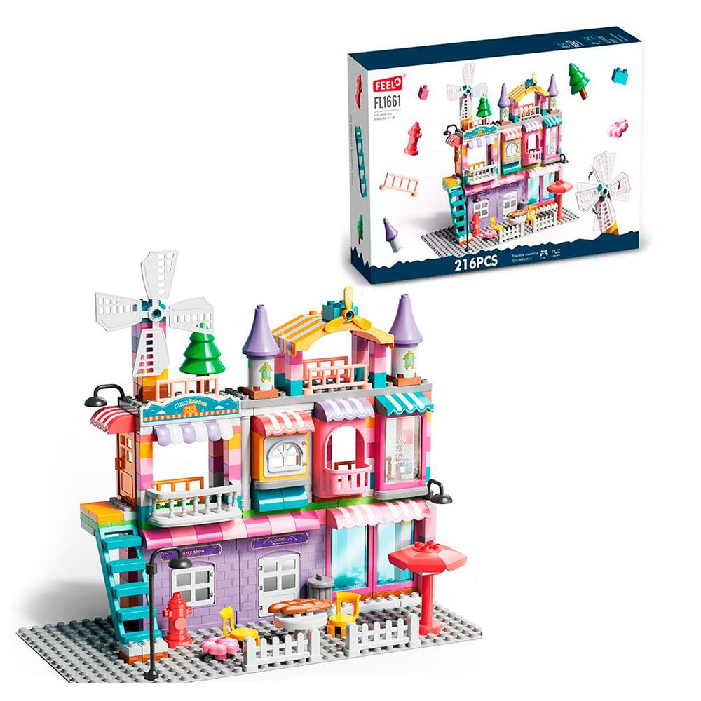 Feelo - Princess Villa Building Blocks Set - 216 Pcs