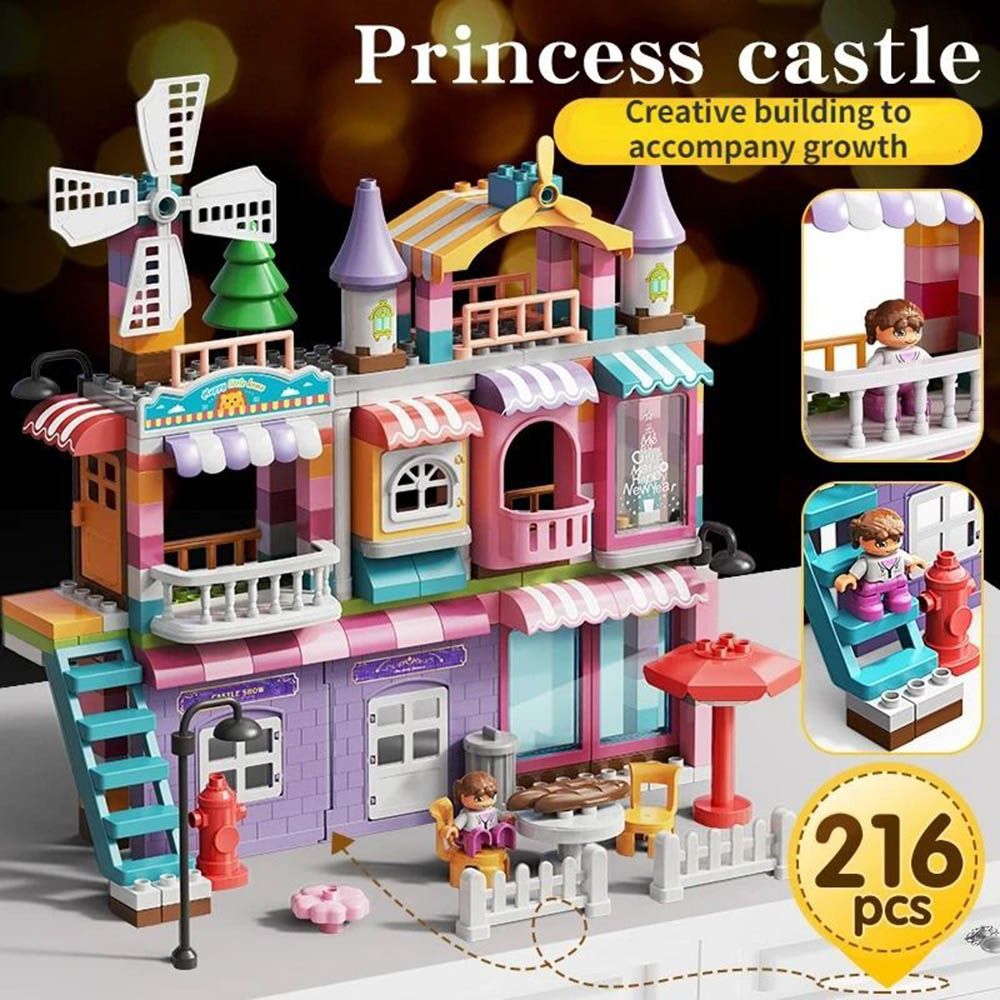 Feelo - Princess Villa Building Blocks Set - 216 Pcs