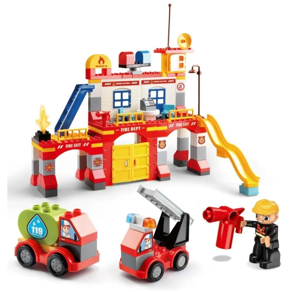 Feelo - Fire Fighting Station Building Blocks Set -145 Pcs