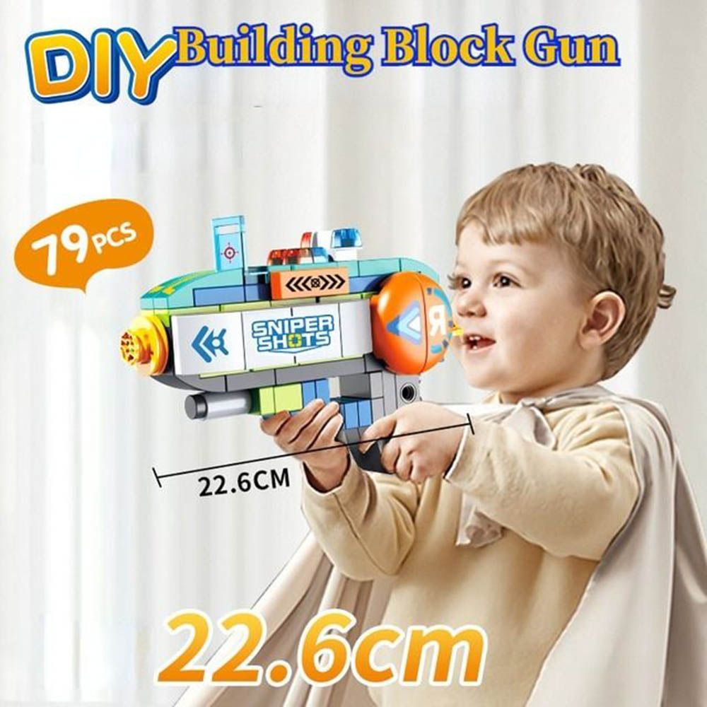 Feelo - 5-In-1 Stem Gun Building Blocks - 79 Pcs