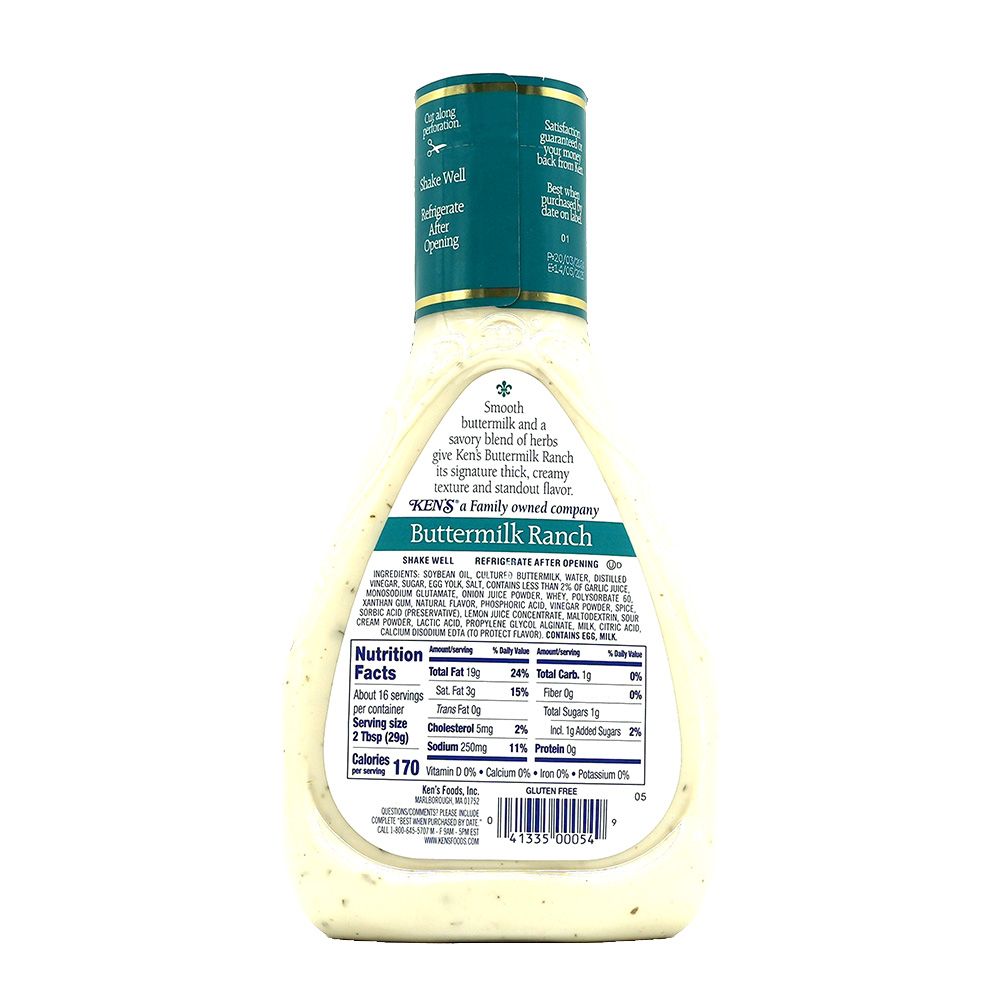 Ken's - Butter Milk Ranch Dressing - 473 ml