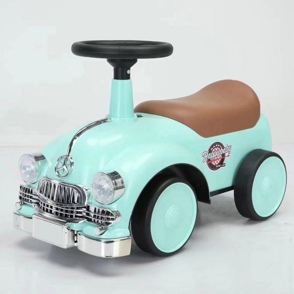 Factory Price - Milo Kids Balancing Ride-On Vintage Car - Green