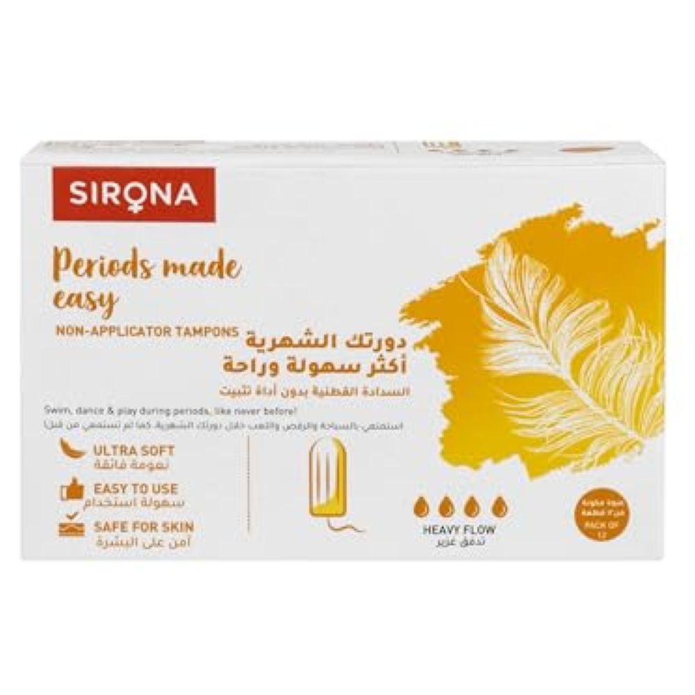 Sirona - Period Made Easy Heavy Flow Tampons - 12pcs