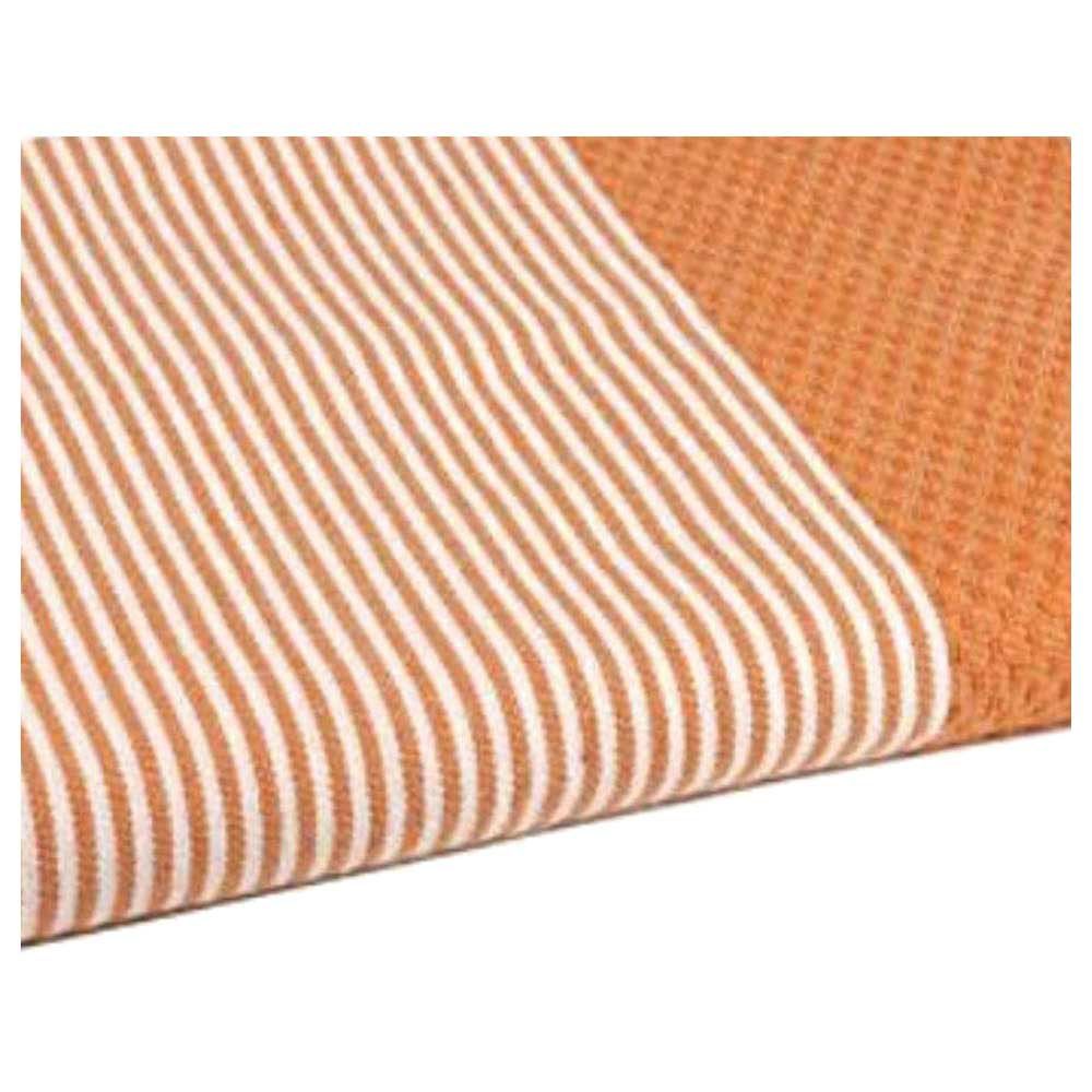 Hammam Corner - 100% Recycled Cotton Honeycomb Beach Towel - Orange