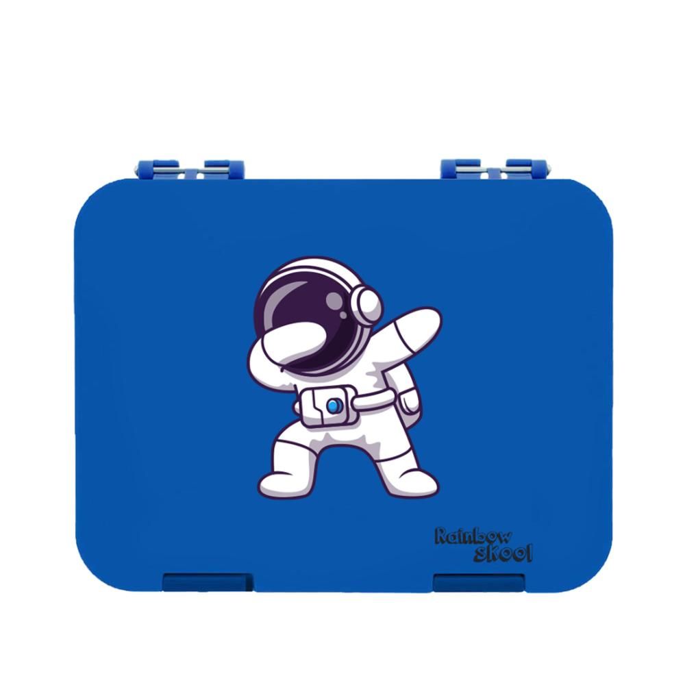 Rainbow Skool - 4-6 Compartment Lunch Box - Astronaut - Blue 