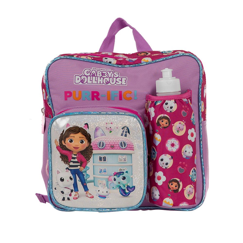 Gabby's Doll House - Insulated Kinder Kids Backpack - 11-inches - Purple