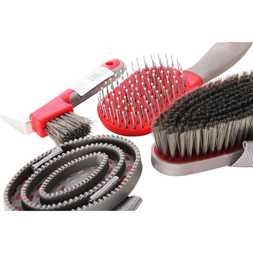 Red Gorilla - Grooming - Curry Comb - Red/Grey