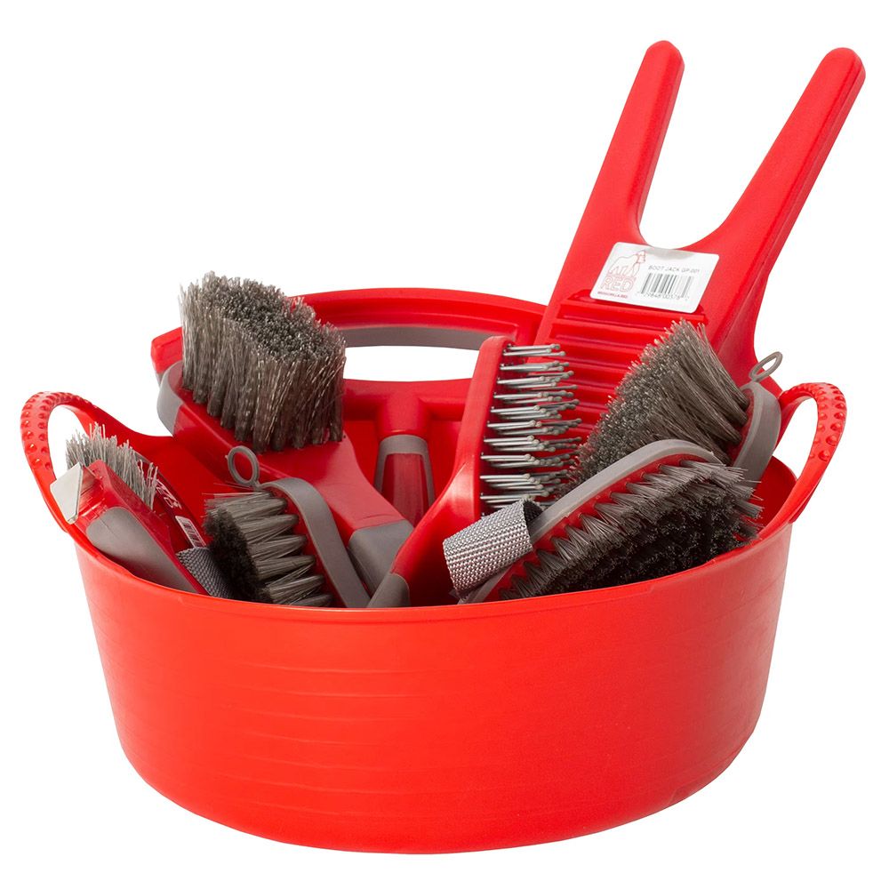 Red Gorilla - Grooming - Curry Comb - Red/Grey