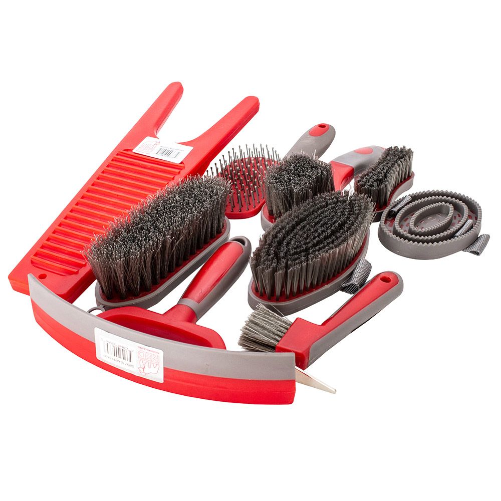 Red Gorilla - Grooming - Bucket Brush - Red/Grey