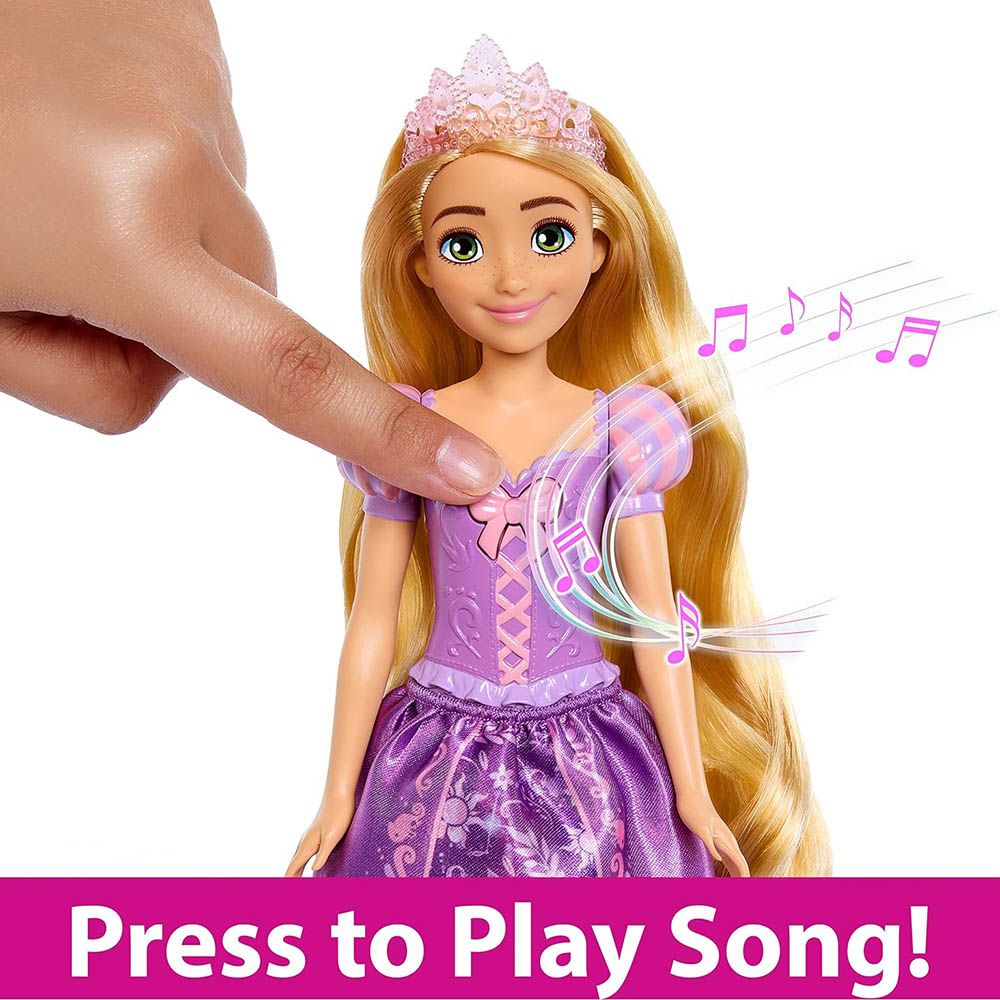 Mattel Games - Disney Princess Singing Rapunzel Doll -Purple - Purple