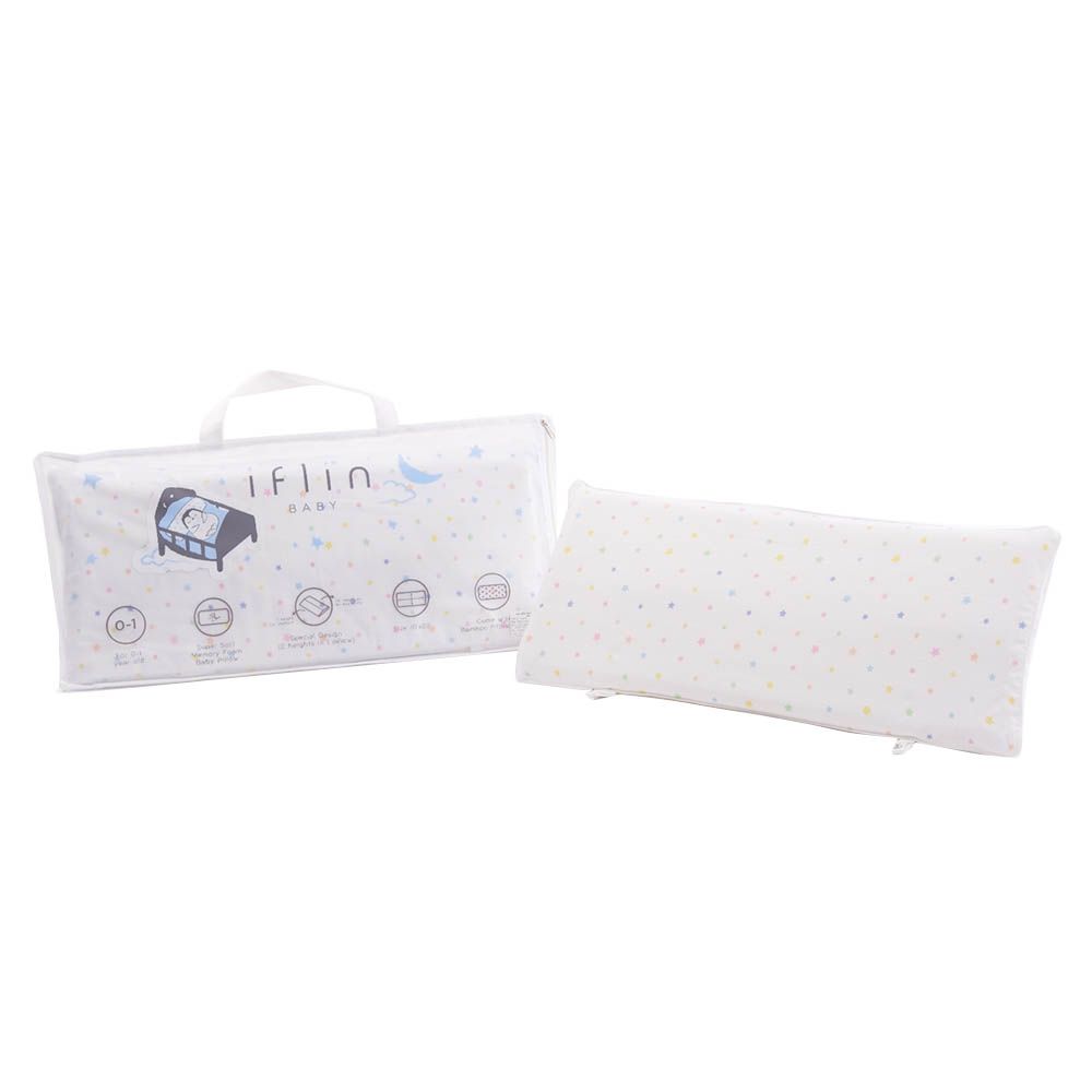 Iflin Baby - My Sweet Dreams Bamboo Pillow - Playful Stars