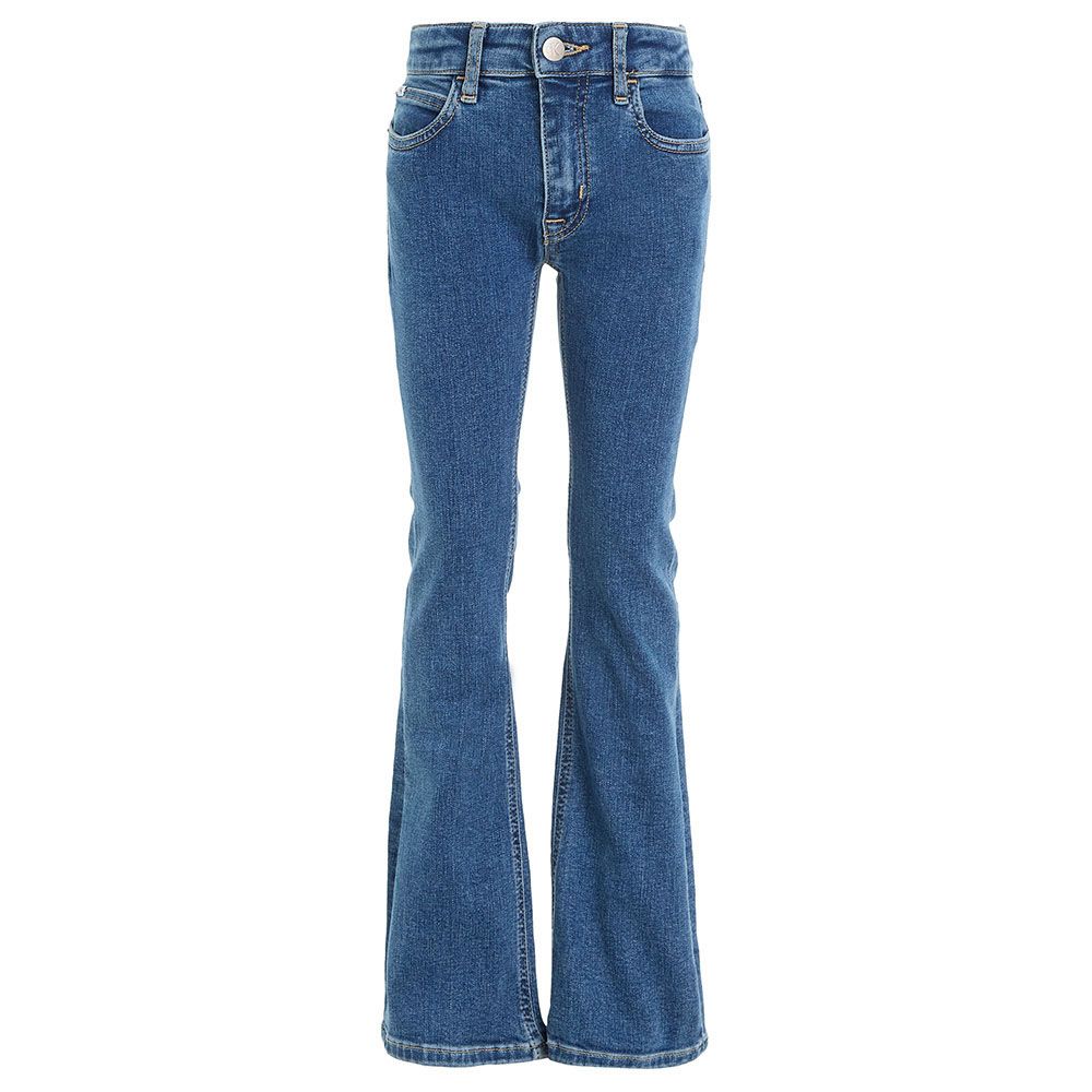 Calvin Klein - Flare Stretch Denim Pants - Blue