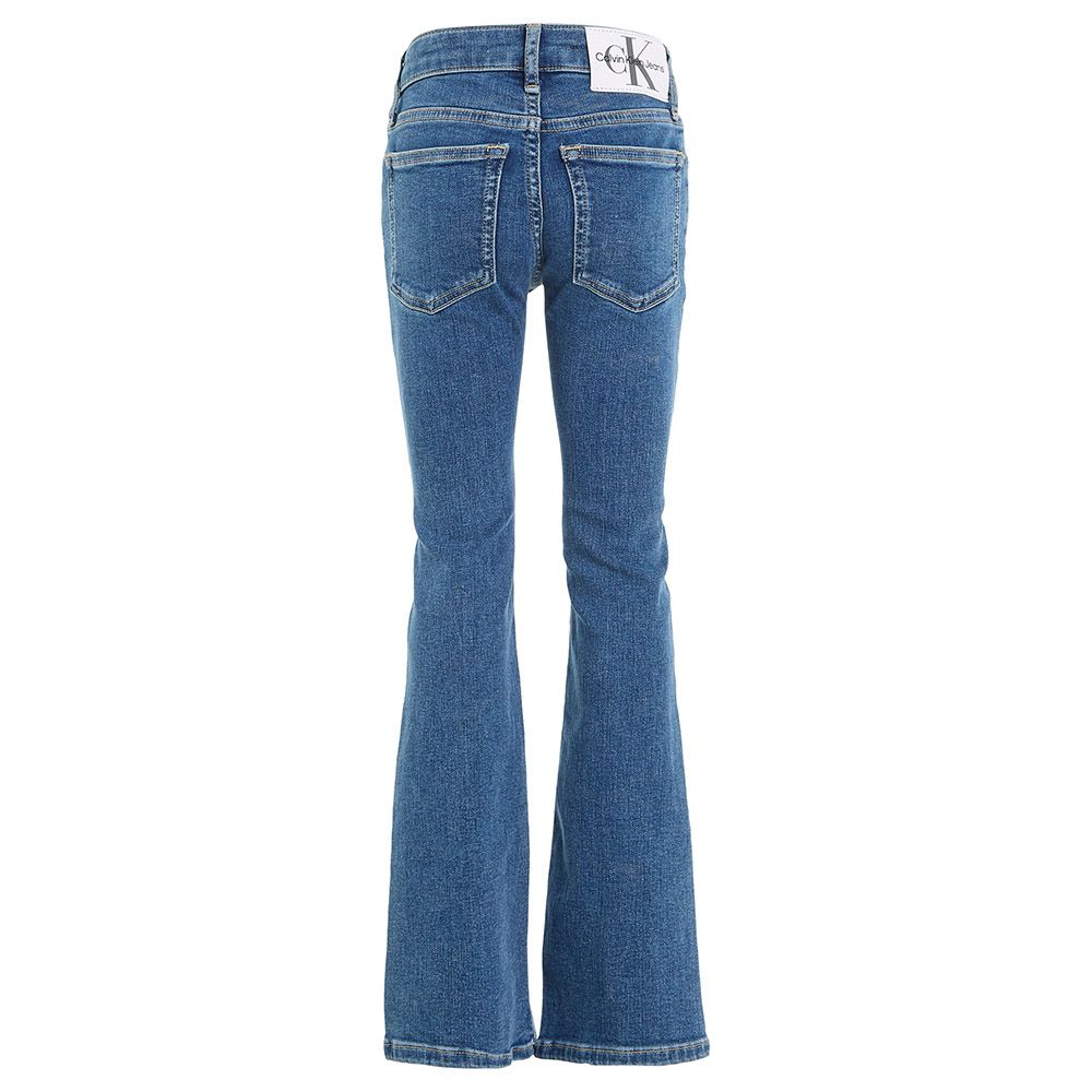 Calvin Klein - Flare Stretch Denim Pants - Blue