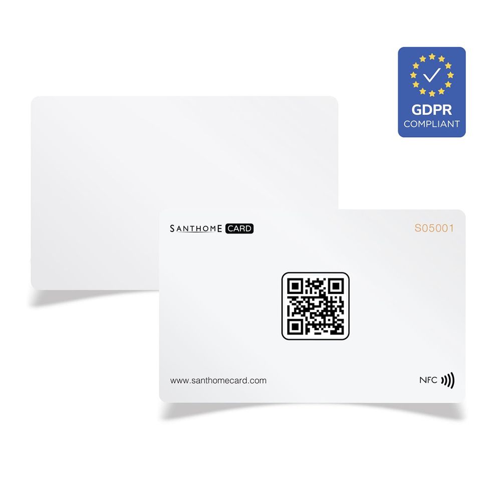 Santhome - Digital Business NFC Card - White