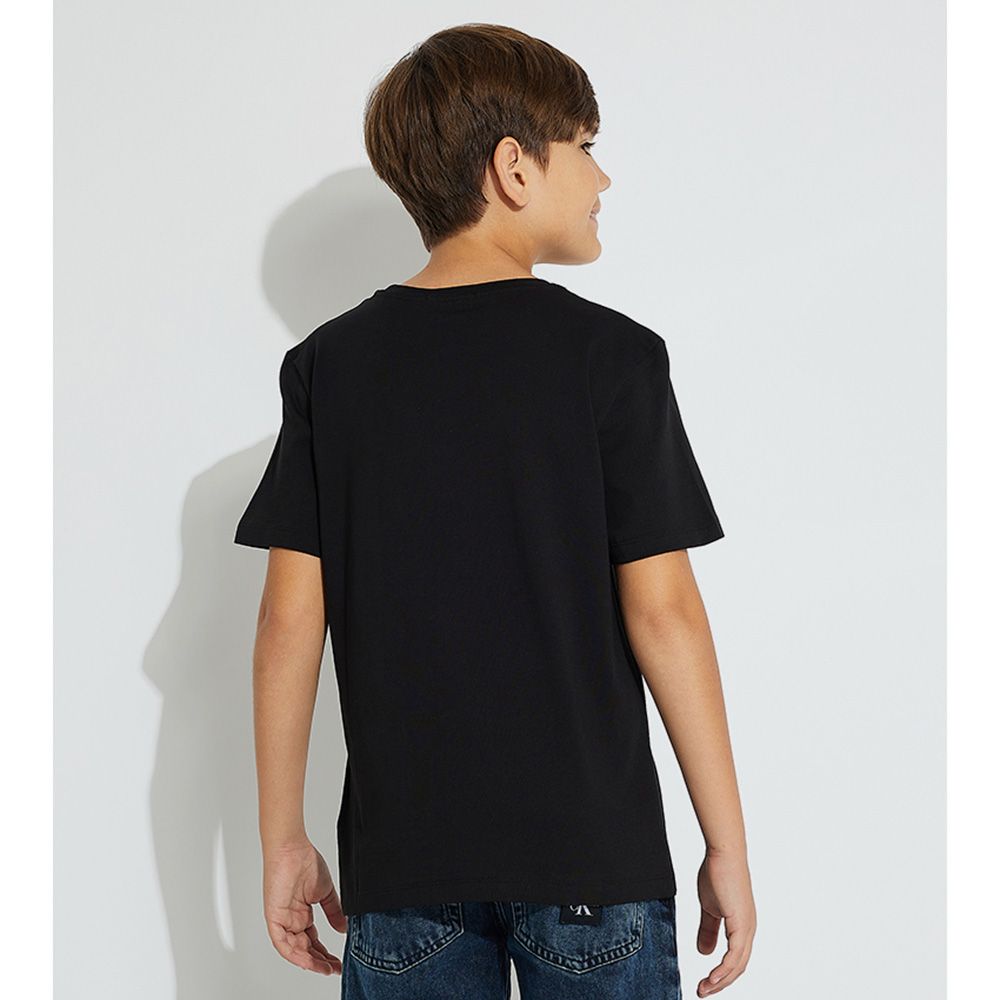 Calvin Klein - Ck Monogram Short Sleeves T-Shirt - Black