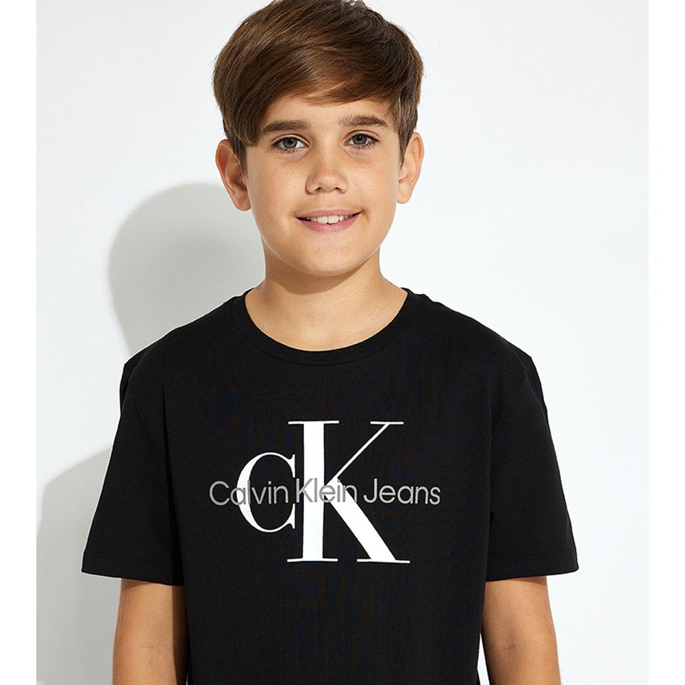 Calvin Klein - Ck Monogram Short Sleeves T-Shirt - Black