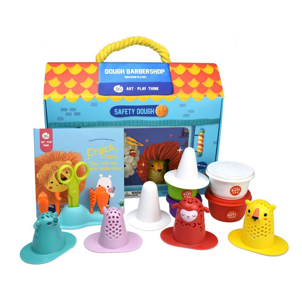 Jar Melo - Dough Barbershop Education Playset - 15 Pcs