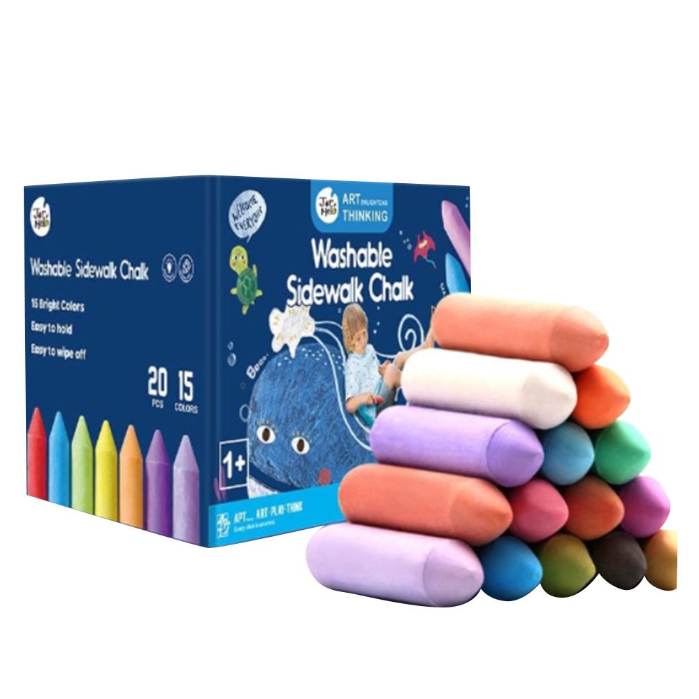 Jar Melo - Washable Sidewalk Chalk - 20 Pcs