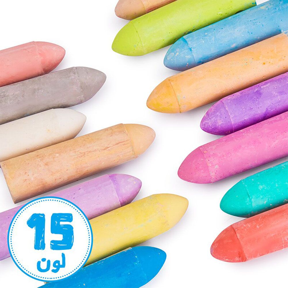 Jar Melo - Washable Sidewalk Chalk - 20 Pcs