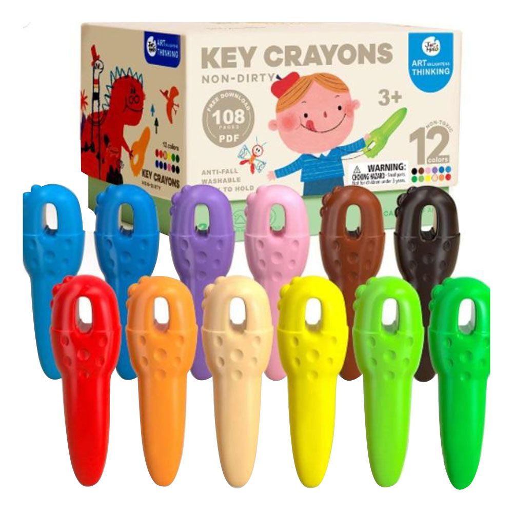 Jar Melo - Key Crayons Non Dirty - 12 Pcs