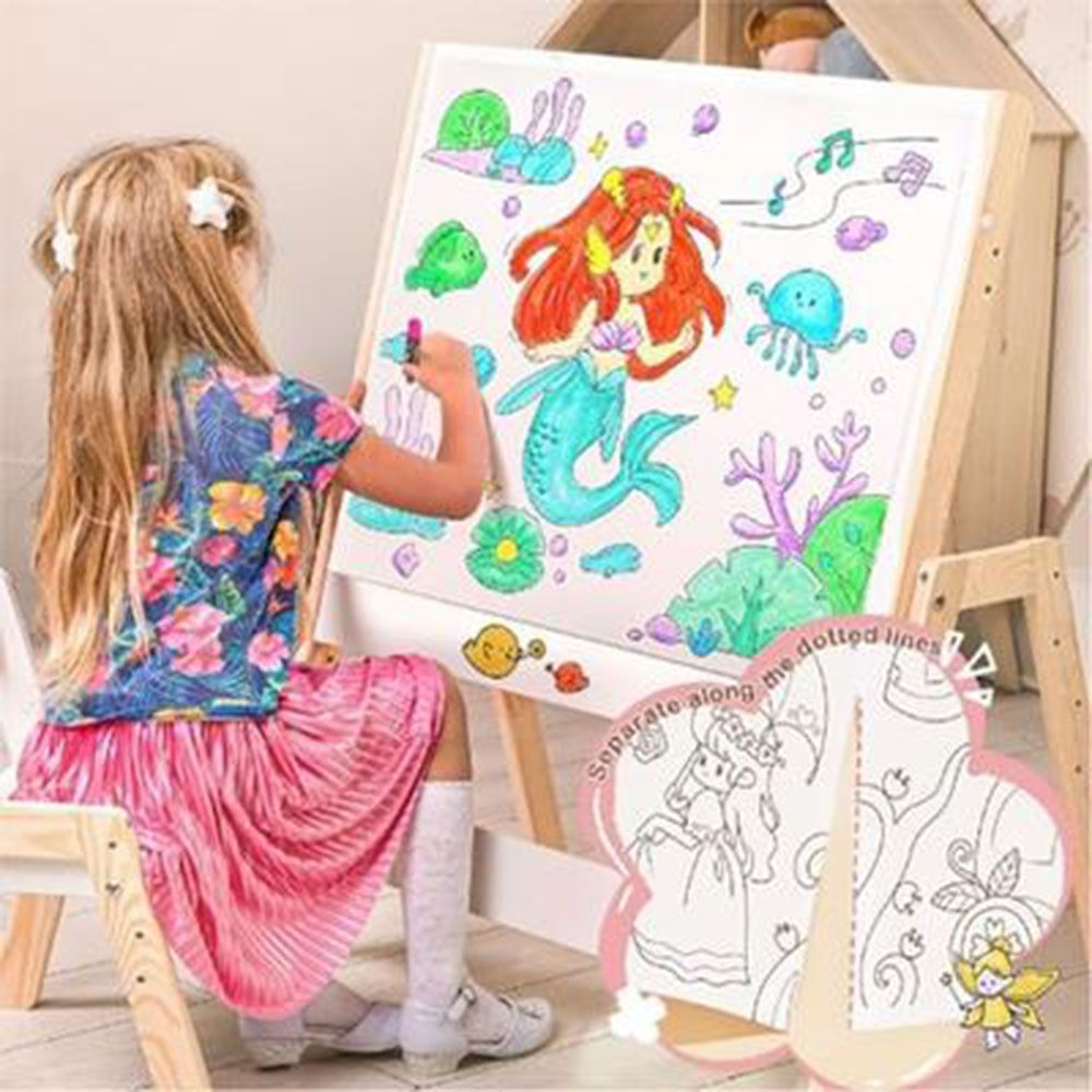 Jar Melo - Sticky Colouring Poster - Fairy Tale Land - 3m