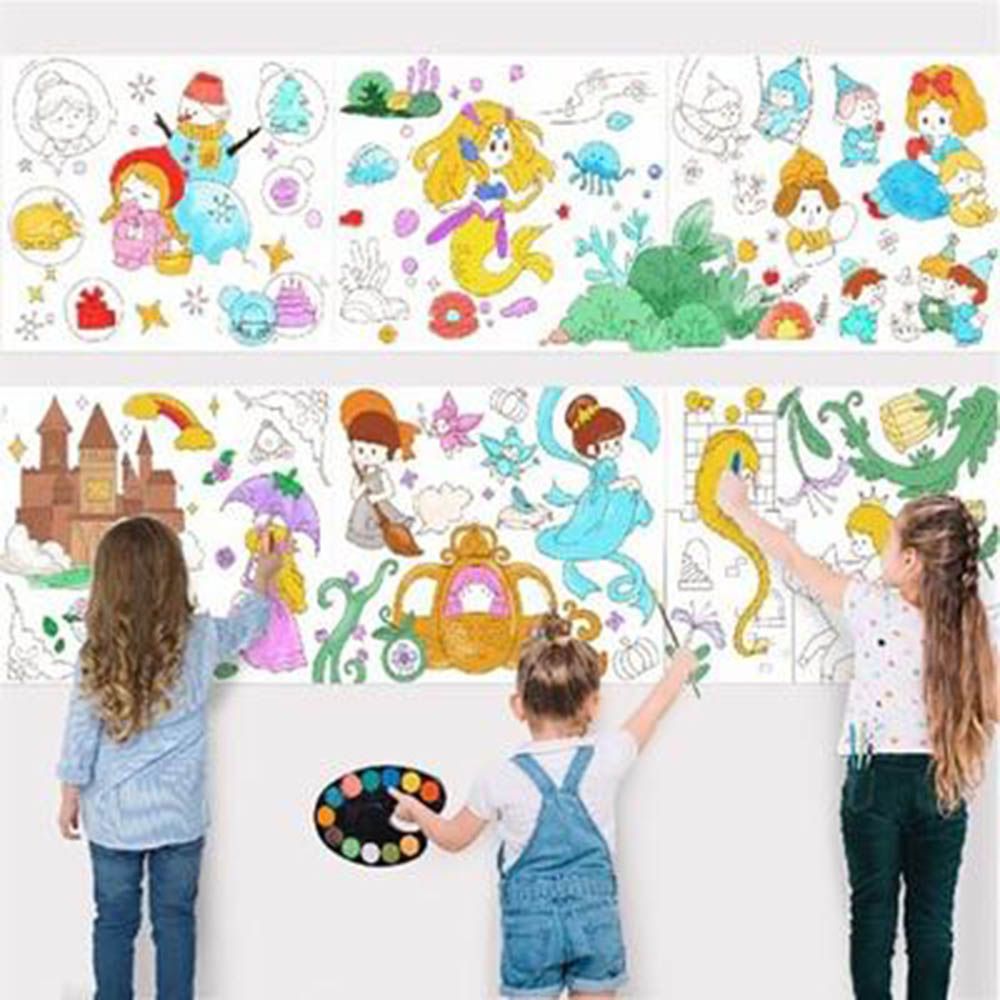 Jar Melo - Sticky Colouring Poster - Fairy Tale Land - 3m